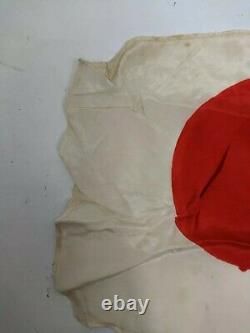 WW2 JAPANESE SILK SURRENDER FLAG TELESCOPIC POLE Pilot Signal IMPERIAL Bail Out