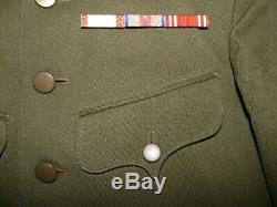 WW2 Japanese Imperial Army Colonel M38 Service Dress Jacket with ribbons