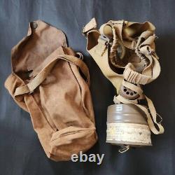 WW2 Japanese Imperial Army Solders and civilian Gas Mask in Bag Vintage original