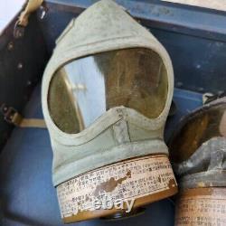 WW2 Japanese Imperial Army Solders and civilian Gas Masks Boxed Vintage Set of 2
