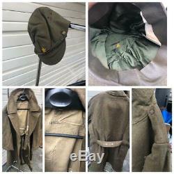 WW2 Japanese Imperial Army Uniform Set Jacket Coat Caps Pants Collar Emblem F/S