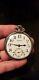 Ww2 Japanese Imperial Rare Railway Pocket Watch Collectible Original