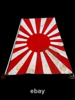 WW2 Japanese Rising Sun Flag 80x54 Imperial Navy Cotton Original Extremely Large