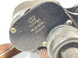 WW2 Japanese TOKO Imperial Army Binoculars In Case 7 X 7.1