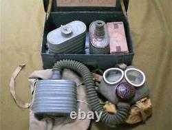 WW2 Original Imperial Japanese Army 93 type Gas Mask case IJA Unused FS #134