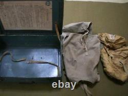 WW2 Original Imperial Japanese Army 93 type Gas Mask case IJA Unused FS #134