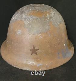 WW2 Original Imperial Japanese Army Type 90 Helmet with Liner & Chinstrap@ES