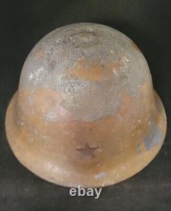 WW2 Original Imperial Japanese Army Type 90 Helmet with Liner & Chinstrap@ES