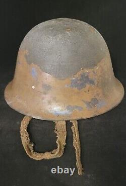 WW2 Original Imperial Japanese Army Type 90 Helmet with Liner & Chinstrap@ES