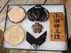 WW2 Rare Imperial Japanese Navy Submarine badge IJN patches naval infantry LOT