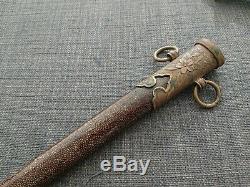 WW2 Rayskin Imperial Japanese Navy Officer Dagger Sword Premium Version With Bag