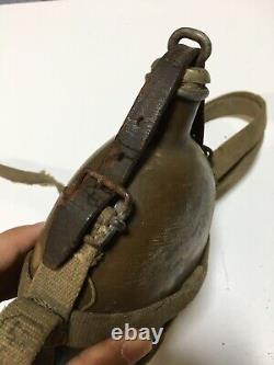 WW2 Type 94 Former Japanese Army Water Bottle Imperial Navy a lot of engraving