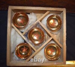 WW2 WW11 WWII Imperial Japanese Army Retirement memorial Sake Set of 5 With Box