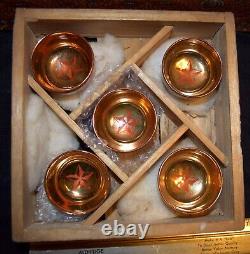 WW2 WW11 WWII Imperial Japanese Army Retirement memorial Sake Set of 5 With Box