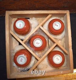 WW2 WW11 WWII Imperial Japanese Army Retirement memorial Sake Set of 5 With Box