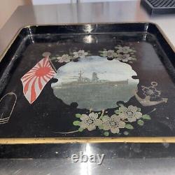 WW2 WWII Imperial Japanese Army Infantry Lacquer Tray Military Retirement gift