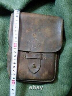 WW2 World War 2 Imperial Japanese Army military leather bag and a war diary