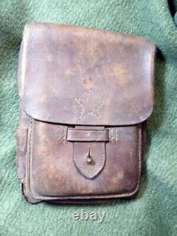 WW2 World War 2 Imperial Japanese Army military leather bag and a war diary