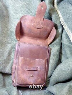 WW2 World War 2 Imperial Japanese Army military leather bag and a war diary