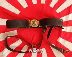 WW2 World War 2 Japan IJN Imperial Japanese Navy Officer Sword Katana Belt name