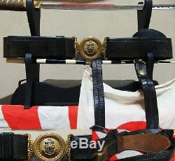 WW2 World War 2 Japan Imperial Japanese Navy Sword Katana Belt withHISTORY, NAME