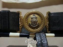 WW2 World War 2 Japan Imperial Japanese Navy Sword Katana Belt withHISTORY, NAME