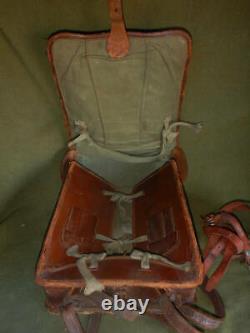 WW2 imperial japanese Army Backpack Bag Leather Rucksack Infantry Military