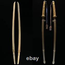 WW2 imperial japanese army type 98 gunto koshirae fittings wooden blade #7274