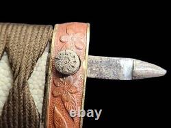 WW2 imperial japanese army type 98 gunto koshirae fittings wooden blade #7315