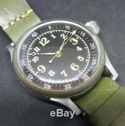 WWII 40s Seikosha Royal Japanese Air-Force Kamakazi Big Pilot Watch 48mm