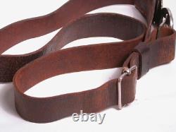 WWII Bandsman Imperial Japanese Navy Leather Belt Anchor Buckle Signed