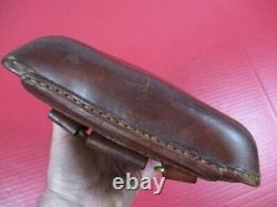 WWII Era Japanese Army Leather Holster Type 14 Nambu Pistol XLNT RARE #1