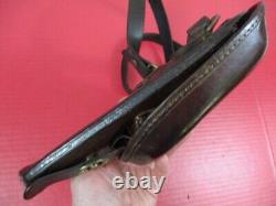 WWII Era Japanese Army Leather Holster Type 14 Nambu Pistol withStrap XLNT RARE