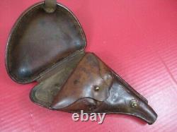 WWII Era Japanese Army Leather Holster Type 26 Nambu Revolver- Very NICE RARE