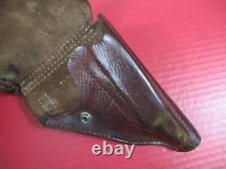 WWII Era Japanese Army Leather Holster for the Type 94 Nambu Pistol XLNT #3