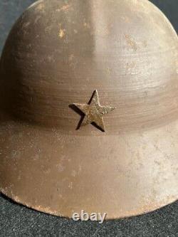 WWII IJA Imperial Japanese Army Home Front Type 90 Helmet Civil Defense Issued