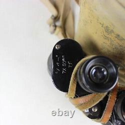 WWII IMPERIAL JAPANESE ARMY FIELD BINOCULARS TROPICAL CASE 7 x 50 NIKKO NOVAR