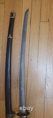 WWII Imperial Japan Navy Katana Sword Signed Takayama To Kanenao