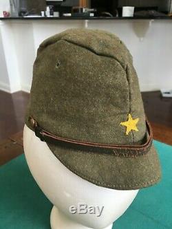 WWII Imperial Japanese Army Enlisted Mans FINE Wool Cap Hat -Super Nice 1944