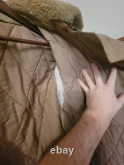 WWII Imperial Japanese Army Extreme Cold Coat Possible Blood Stain Rabbit Fur