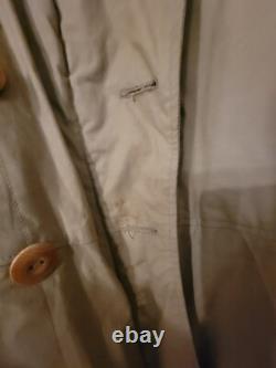 WWII Imperial Japanese Army Extreme Cold Coat Possible Blood Stain Rabbit Fur