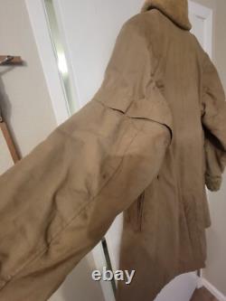 WWII Imperial Japanese Army Extreme Cold Coat Possible Blood Stain Rabbit Fur