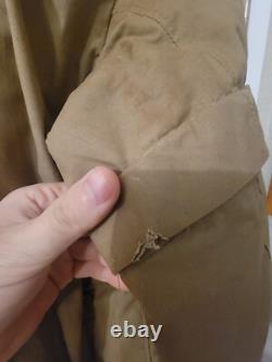 WWII Imperial Japanese Army Extreme Cold Coat Possible Blood Stain Rabbit Fur