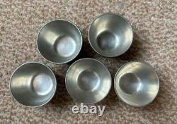 WWII Imperial Japanese Army Guards Division Sake Cups Set of 5 Imperial Gift