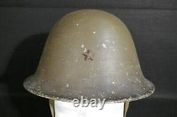 WWII Imperial Japanese Army Home Defense Forces Type Helmet with Star, Last-Ditch