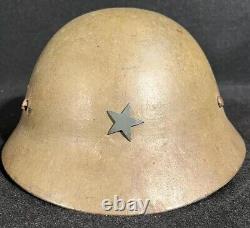 WWII Imperial Japanese Army Home Front Type 90 Helmet Civil Defense Japan WW2