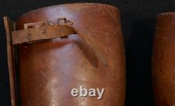 WWII Imperial Japanese Army IJA Officers Leather Riding Leggings Cavalry, Rare