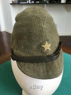 WWII Imperial Japanese Army Infantry Enlisted Mans Course Wool Cap Hat 1941