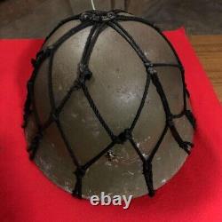 WWII Imperial Japanese Army Iron Helmet Antique Military Retro Used from Japan