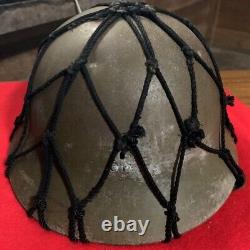 WWII Imperial Japanese Army Iron Helmet Antique Military Retro Used from Japan